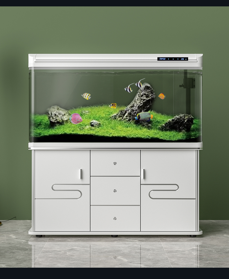 【京好货】侧滤鱼缸一体缸 西龙鱼缸客厅大中小型家用落地带柜水族箱