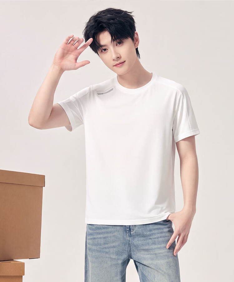 Hodo [Counter Same Style] Cooling Antibacterial Moisture-Wicking Quick-Dry Couple Casual Crew Neck Sports Base Layer Women's T-Shirt 18