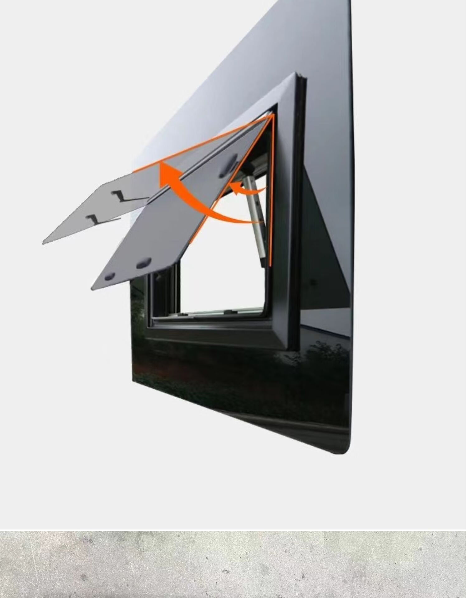 大通v80房车车窗改装玻璃外推窗遮阳帘尾门v90房车专用配件开窗定制