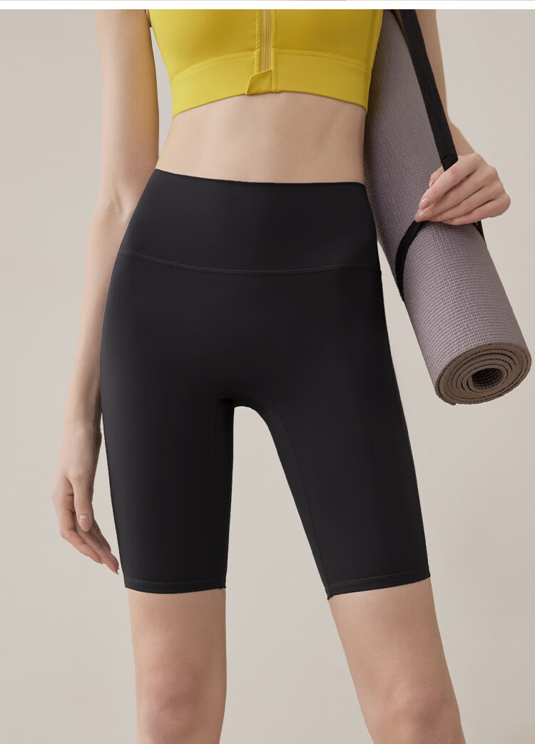 Youyou Yoga Pants Summer Women's Sports Yoga Wear Bare Feeling Pilates Fitness Shorts J20214XDY Gray L 10