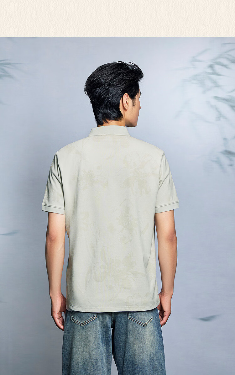 HLA Heilan Home Men's Short Sleeve Polo Shirt 26 Yixin Jiwai Series Cooling Short Sleeve Summer Men 14
