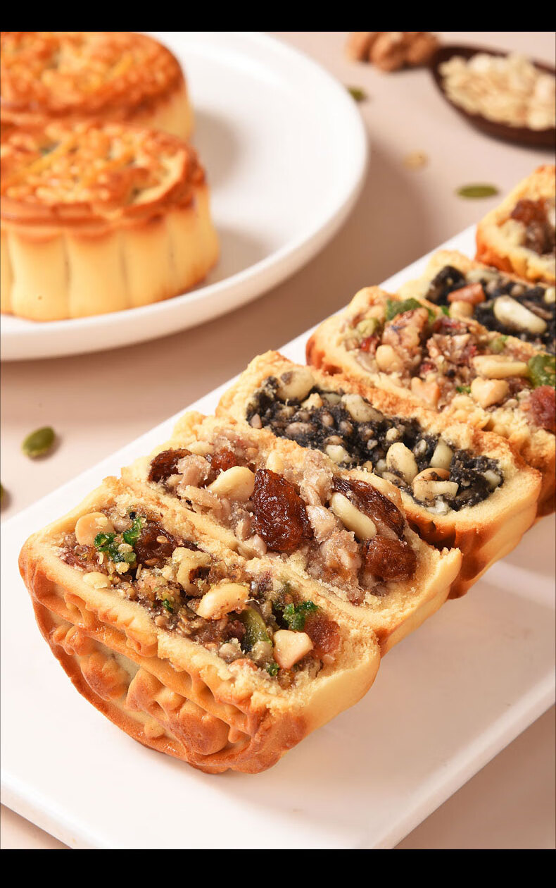 山东月饼五仁月饼老式传统广式多口味散装枣泥蛋黄莲蓉中秋礼盒装