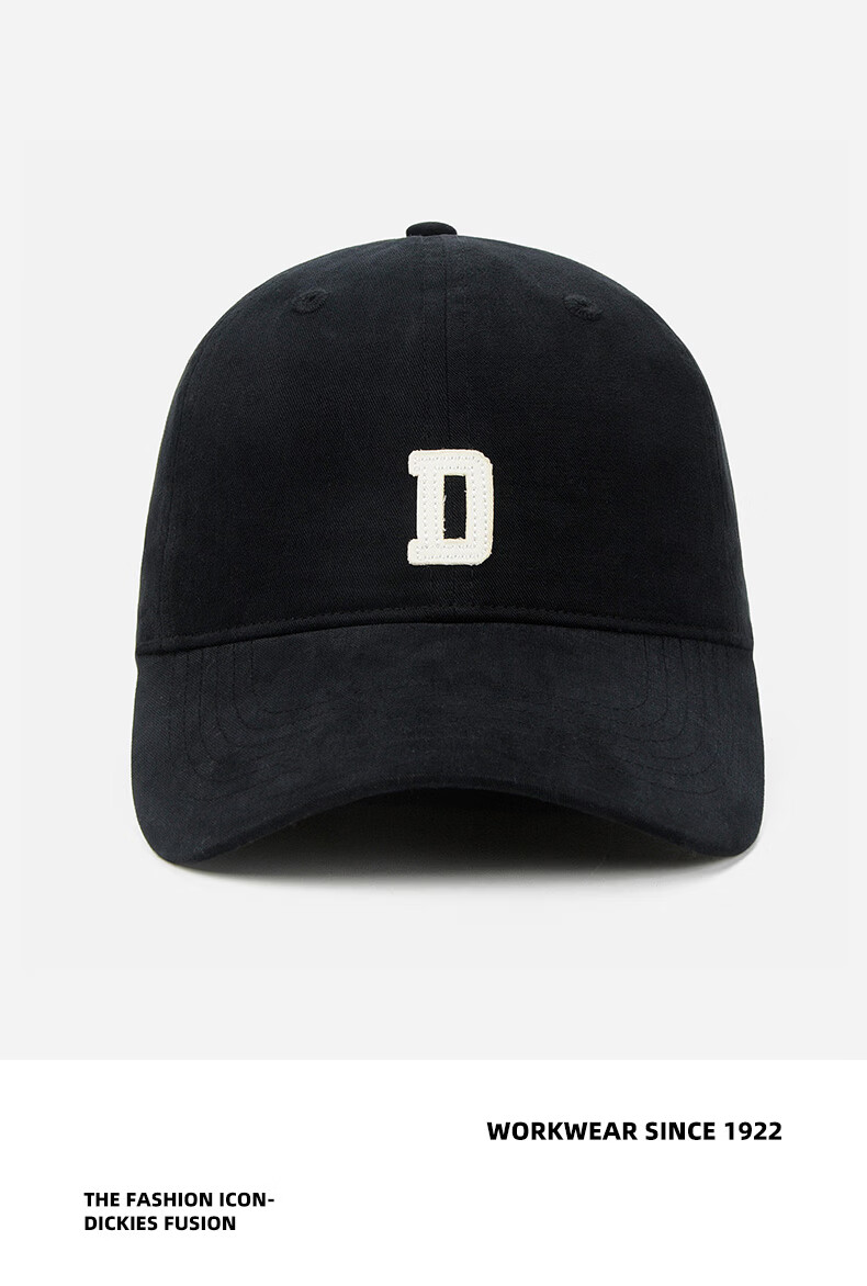 Dickies Soft Top Baseball Cap Unisex Outdoor Sports New Duckbill Hat Face Slimming Sun Protection Khaki 6
