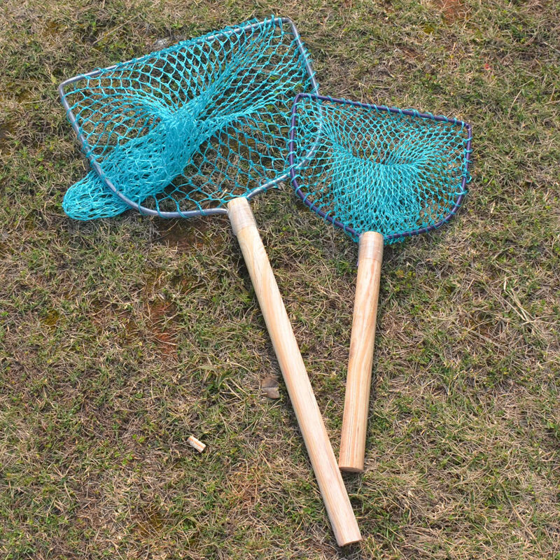 大小眼粗细眼木把抄网捞鱼网兜菜市场餐厅超市水产市场卖鱼虾工具 80