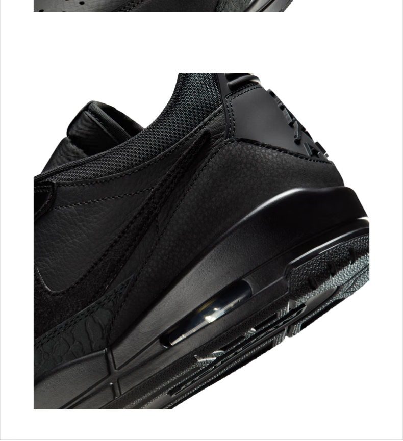 NIKE Jordan Air Jordan 312 Black Samurai Low Basketball Shoes IQ9784-001 Black Samurai Size 40.5 5