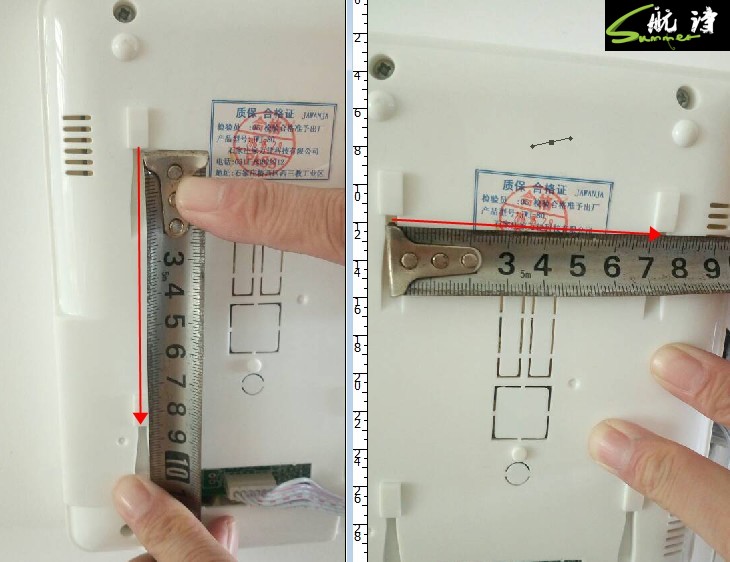 万能通用型一鸣格安可视电话挂板立林可视对讲门禁支架墙拖门铃挂钩