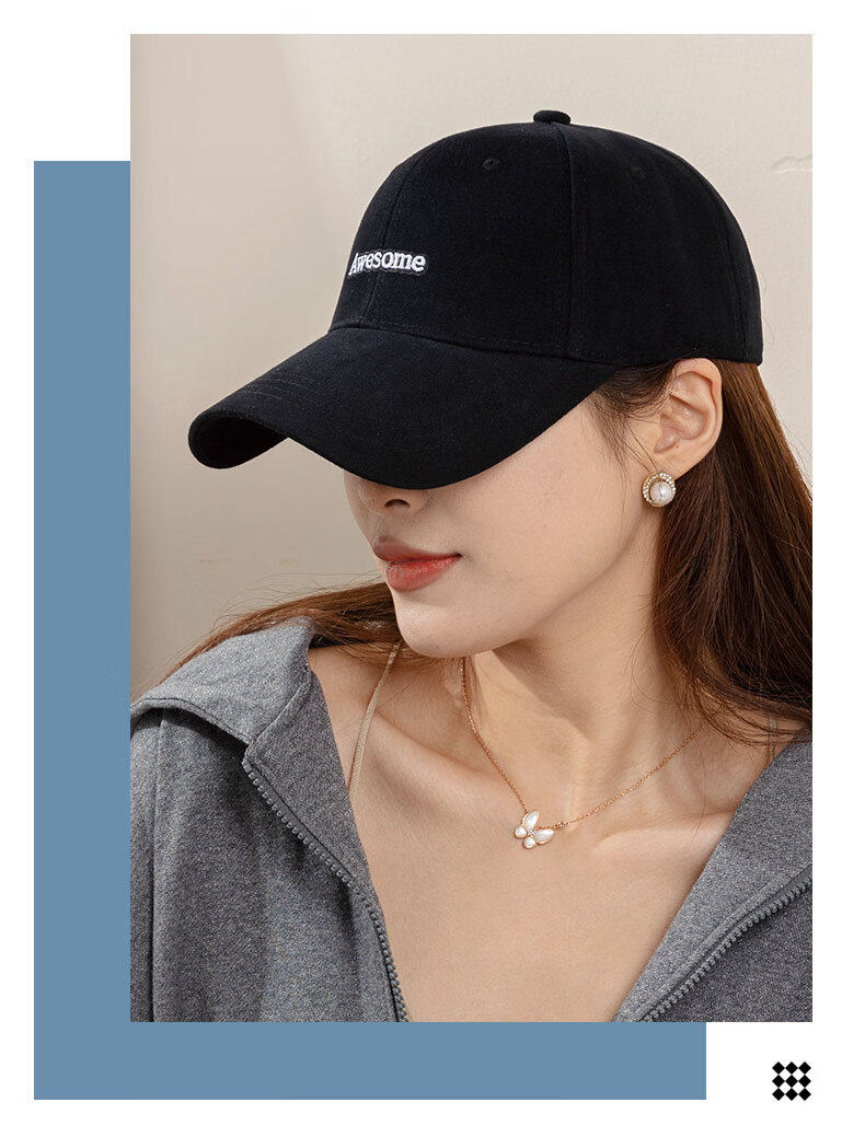Men's Baseball Cap Four-Season Fashion Trendy Large Head Circumference Duckbill Hat Versatile Women's Casual Outdoor Sports 3