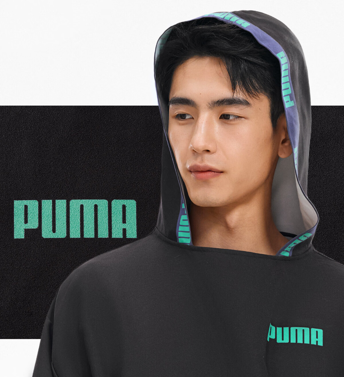 PUMA Adult Towel Robe 10A Antibacterial Sun Protection Quick-Dry Absorbent Large Hooded Portable Beach Swimming Warm 9