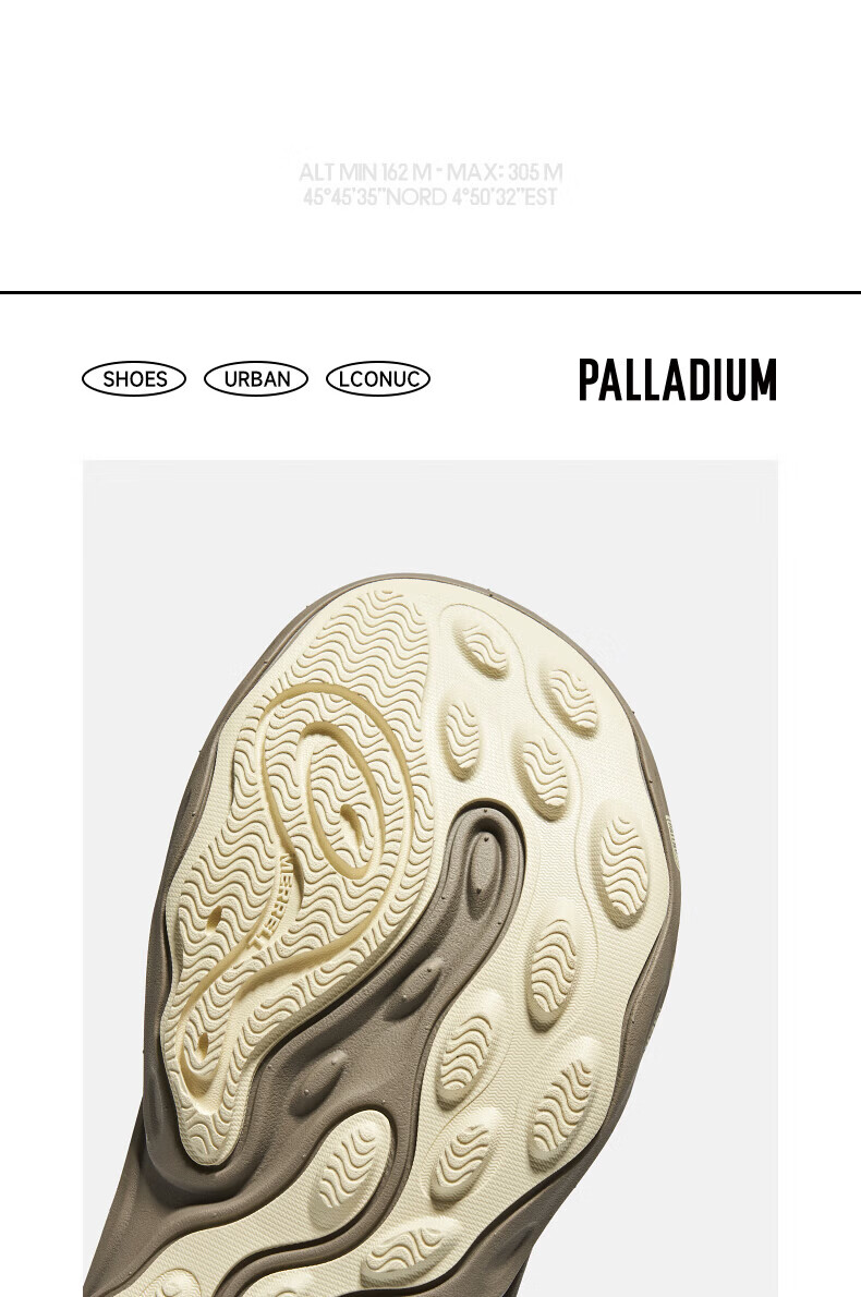 PALLADIUM New Couple's Ventilated Venom Sandals Creek Shoes Slip-On Beach Shoes Off-White Size 40 19