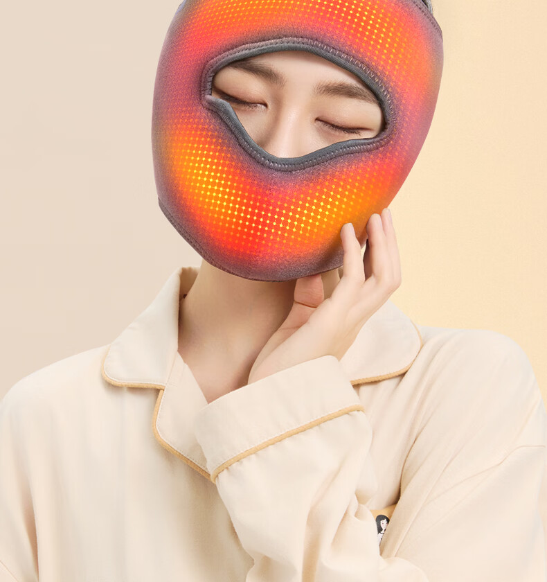 Liaoyuan [Red Light Therapy] Rechargeable Heating Mask for Facial Paralysis, Hot Compress Device, Face Mask Massager, Facial Moxibustion, Sea Salt Hot Compress for Post-Plastic Surgery Stiffness, Jaw And Trigeminal Neuralgia Aftermath 8
