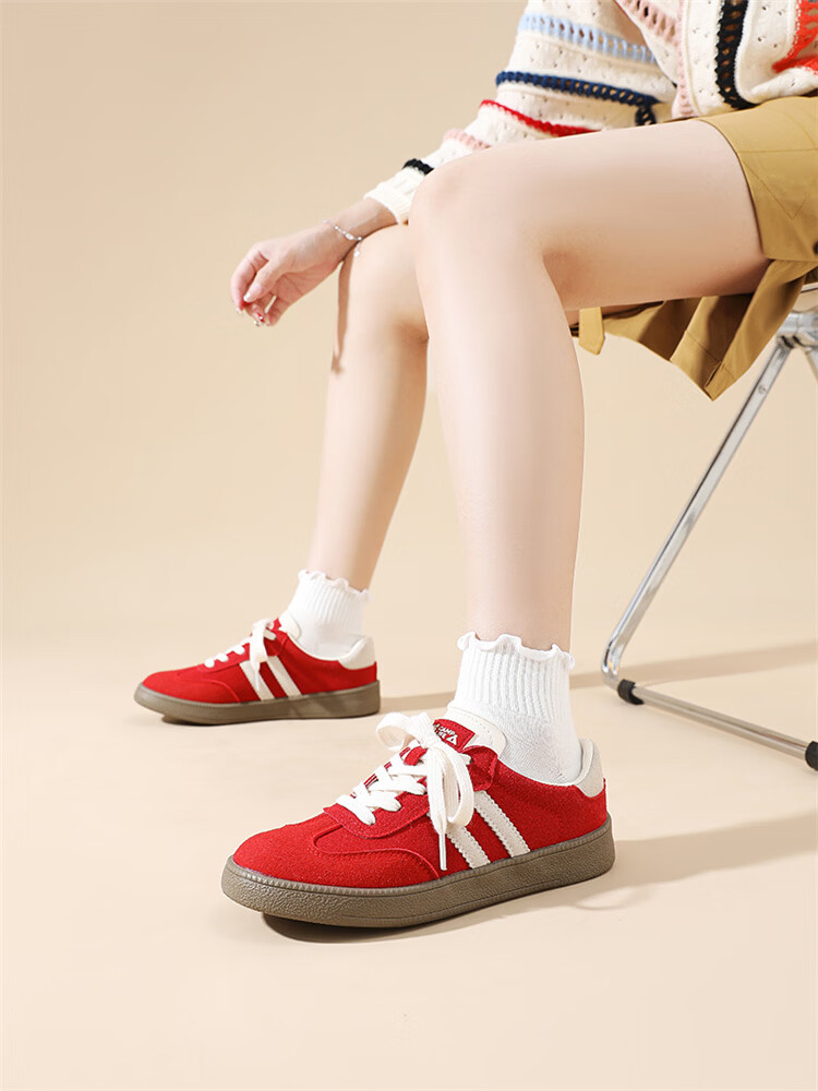 Semir Women's Autumn And Winter New Thick-Soled Sneakers, Casual Shoes SFYM233038 Red Size 40 14
