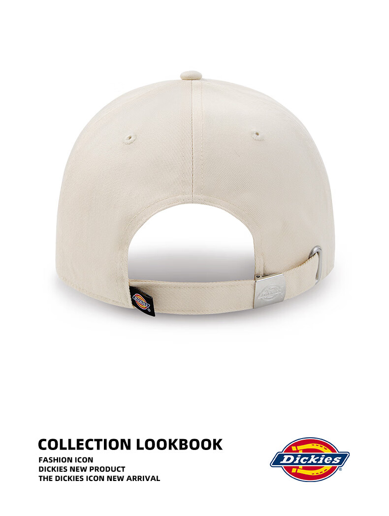 Dickies Deep Crown Hard Top Baseball Cap Small Face Unisex Sun Protection Outdoor Beige Duckbill Hat 9