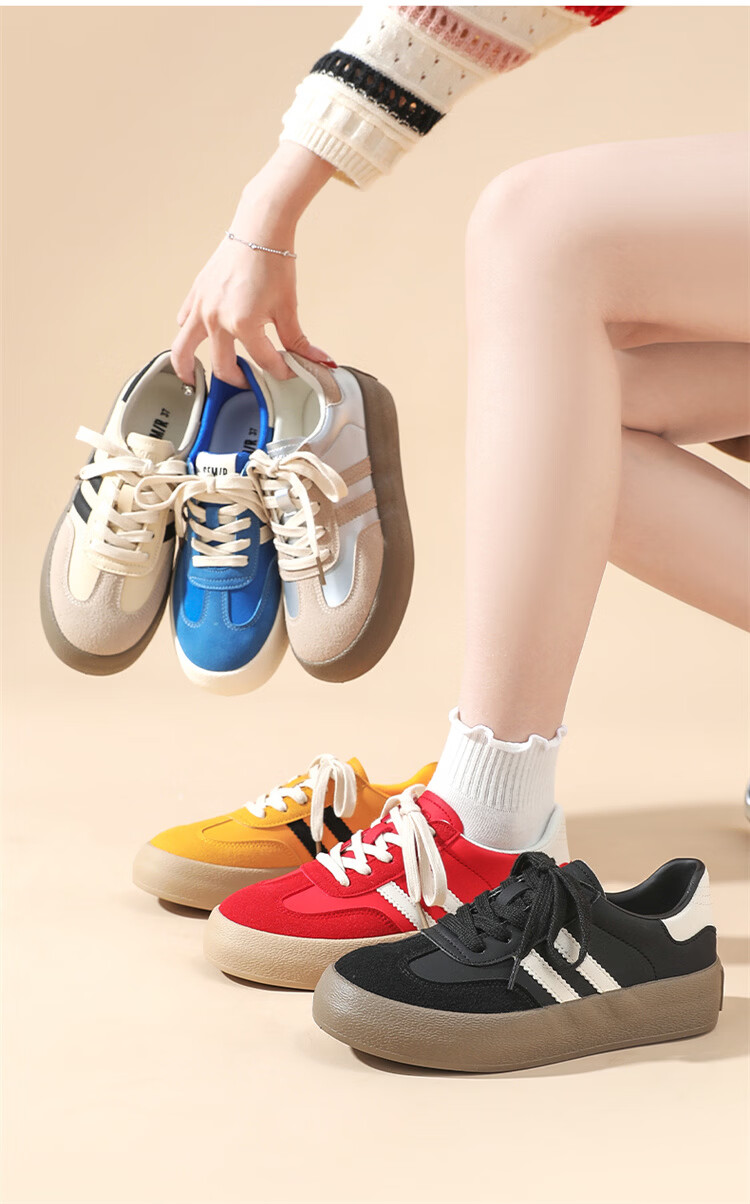 Semir De Xun Shoes, 2026 New Casual Shoes, Fashionable Classic Sneakers for Women, SFYM233655, Black, Size 35 2