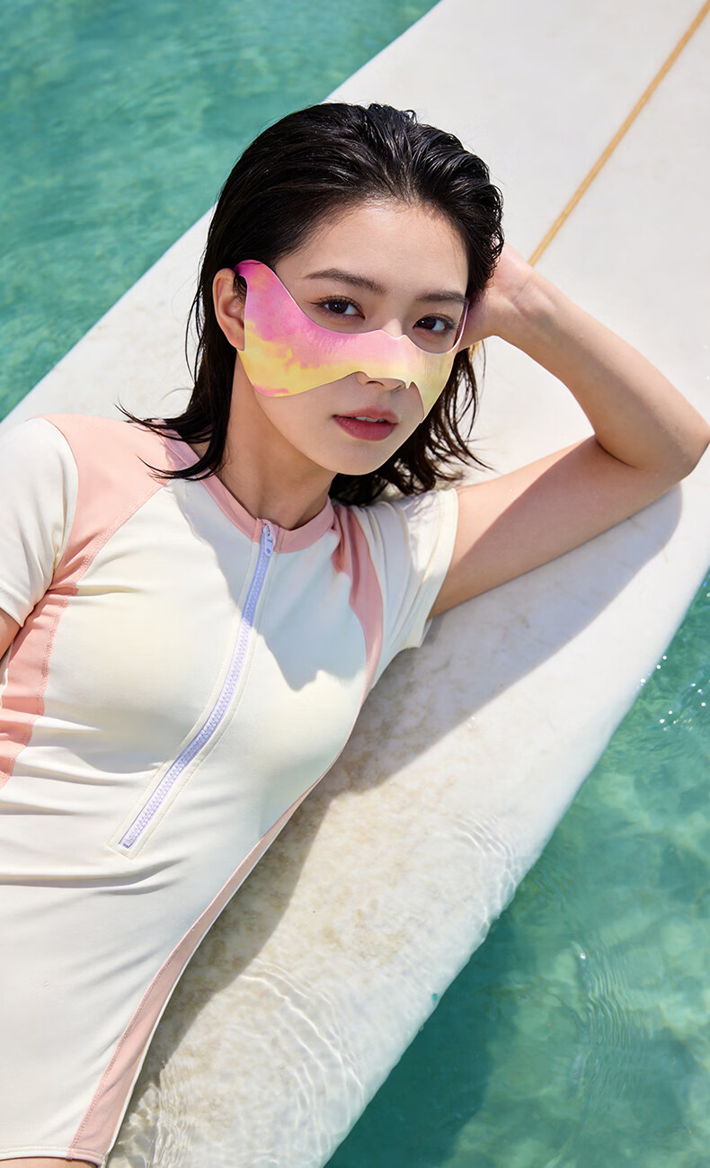 GOLOVEJOY Surfing Sun Protection Face Mask Hanging Ear UV Protection Eye Corner Beach Sunshade Red 12