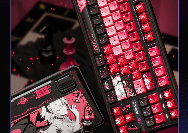 VALKYRIE VK87 MAX V2 ROBIN 87-Key Mechanical Keyboard Custom Gaming Wireless Office Natsuki Switch 12000mAh 9