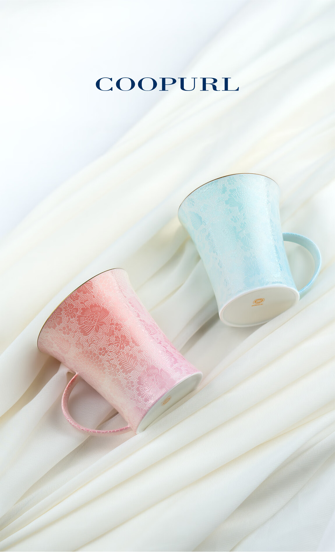 Gubopa Carved Jingdezhen Large Capacity Premium Exquisite Handmade Mug High-Value Coffee Cup Ceramic Birthday Gift Box Set 7