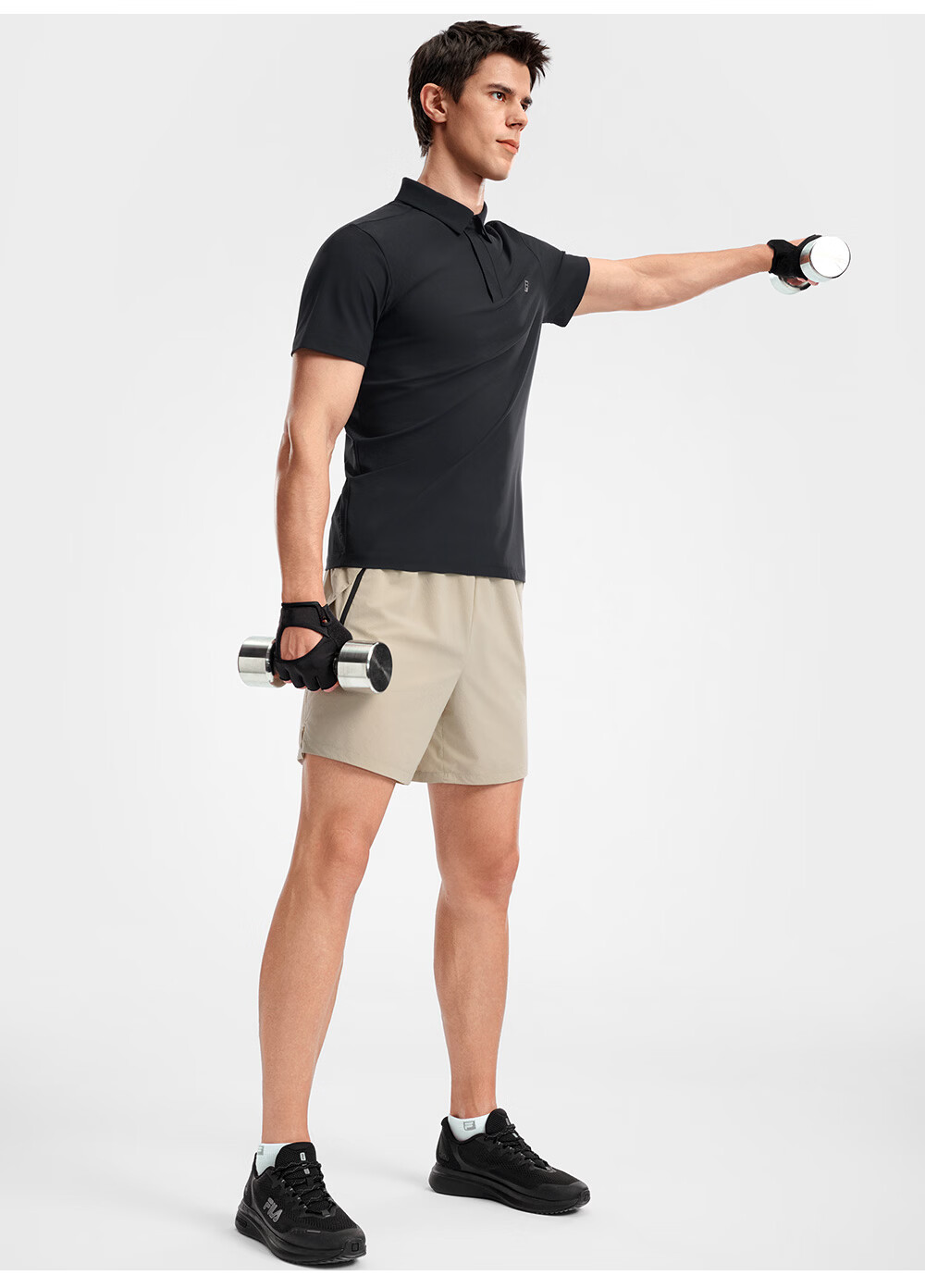 FILA Official Men's Knitted Short Sleeve Polo Shirt 2026 Summer New Fitness Sports Sun Protection Top 18