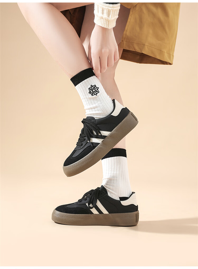 Semir De Xun Shoes, 2026 New Casual Shoes, Fashionable Classic Sneakers for Women, SFYM233655, Black, Size 35 7
