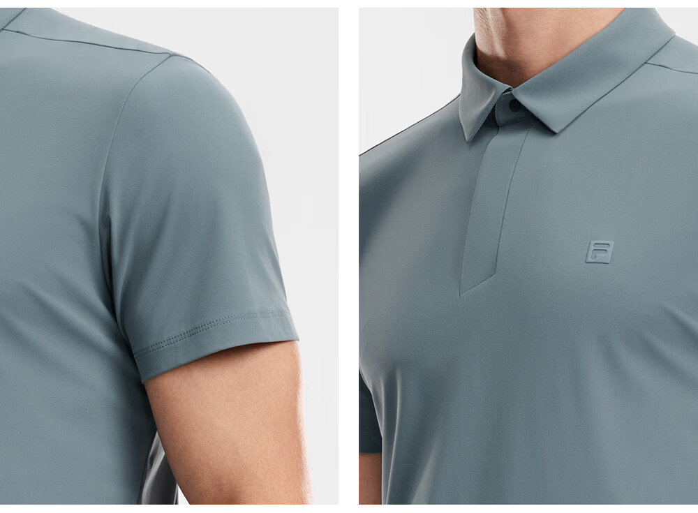 FILA Official Men's Knitted Short Sleeve Polo Shirt 2026 Summer New Fitness Sports Sun Protection Top 24