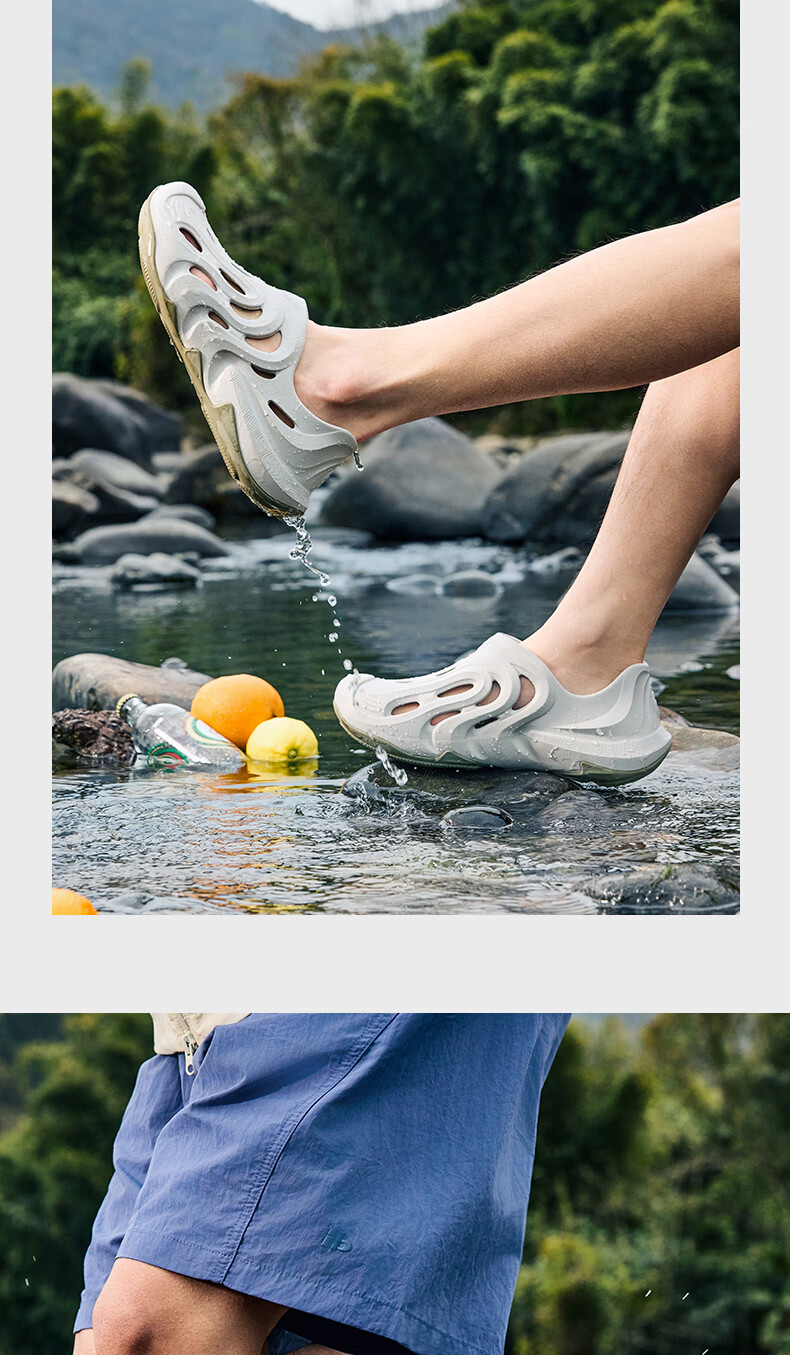 Jordan Shanshendong Men's Sandals 2026 Summer Breathable Hollow Anti-Slip Soft Sole Beach Slippers 18