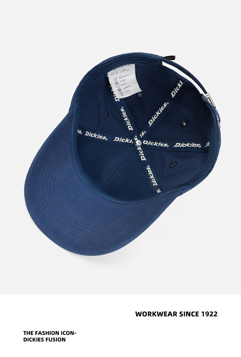 Dickies Casual Retro Baseball Cap Unisex Embroidered Letter New Duckbill Hat Yellow 11