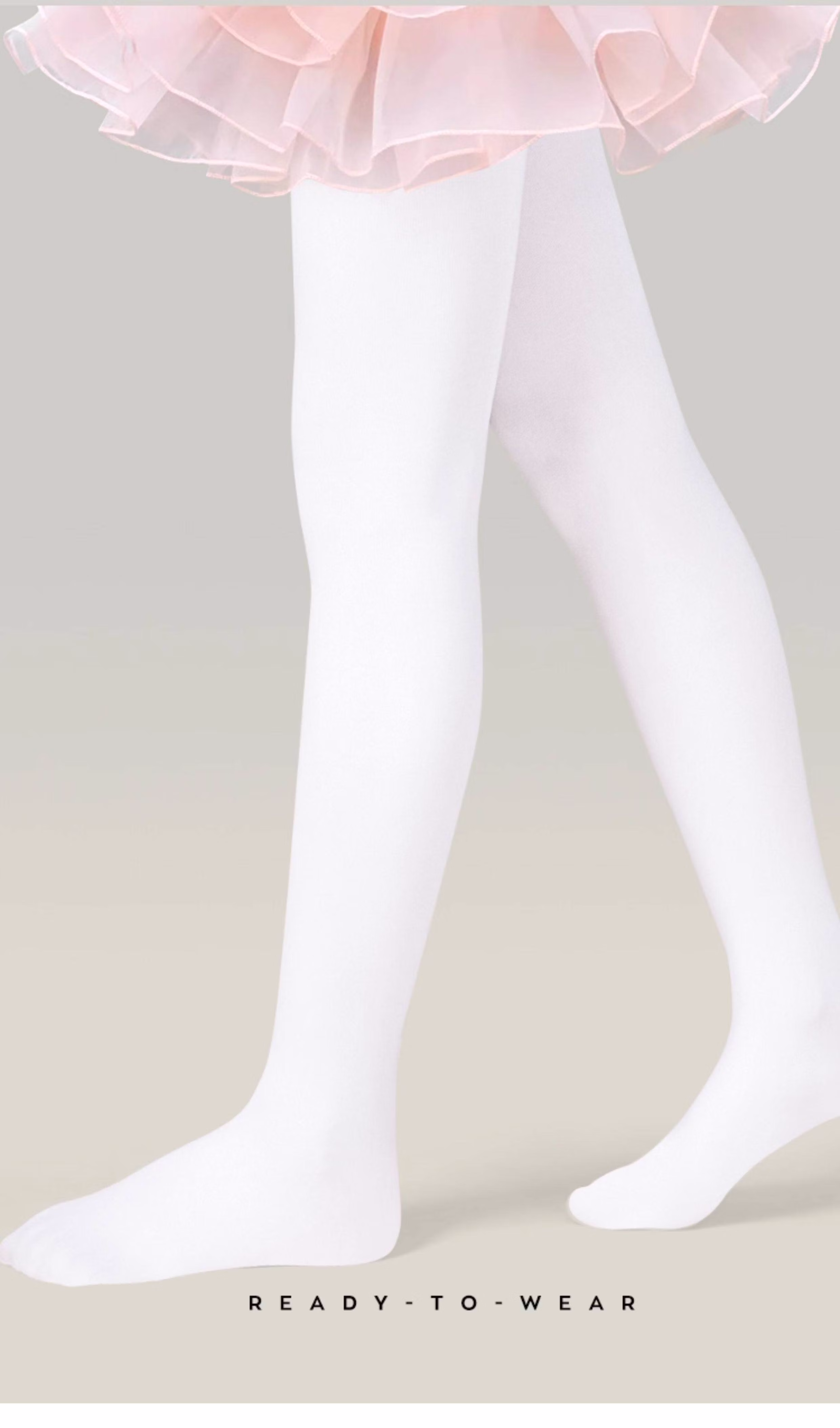 Zhiyouban Children's White Tights, Spring Autumn Summer Thin Style, Little Girl Dance Socks, Ballet Practice Stockings, Girls' Leggings 2