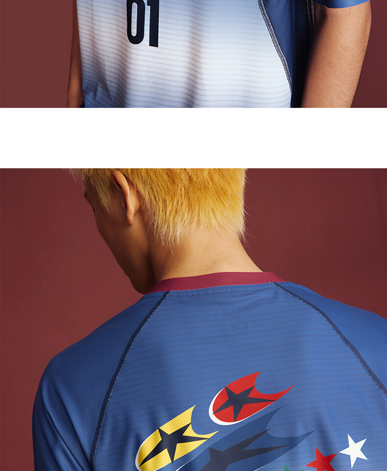 KUMPOO (KUMPOU) Badminton Short-Sleeve Quick-Dry Top, T-Shirt, Crying Center Co-Branded Competition Uniform, ACT261610-White, Size M 25