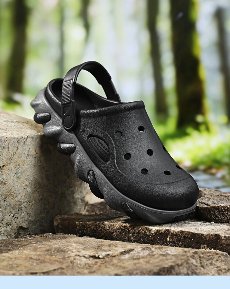 CARTELO Summer Men's Casual Outdoor Sandals New Hollow Sports Beach Shoes JS02 Black Size 44-45 20