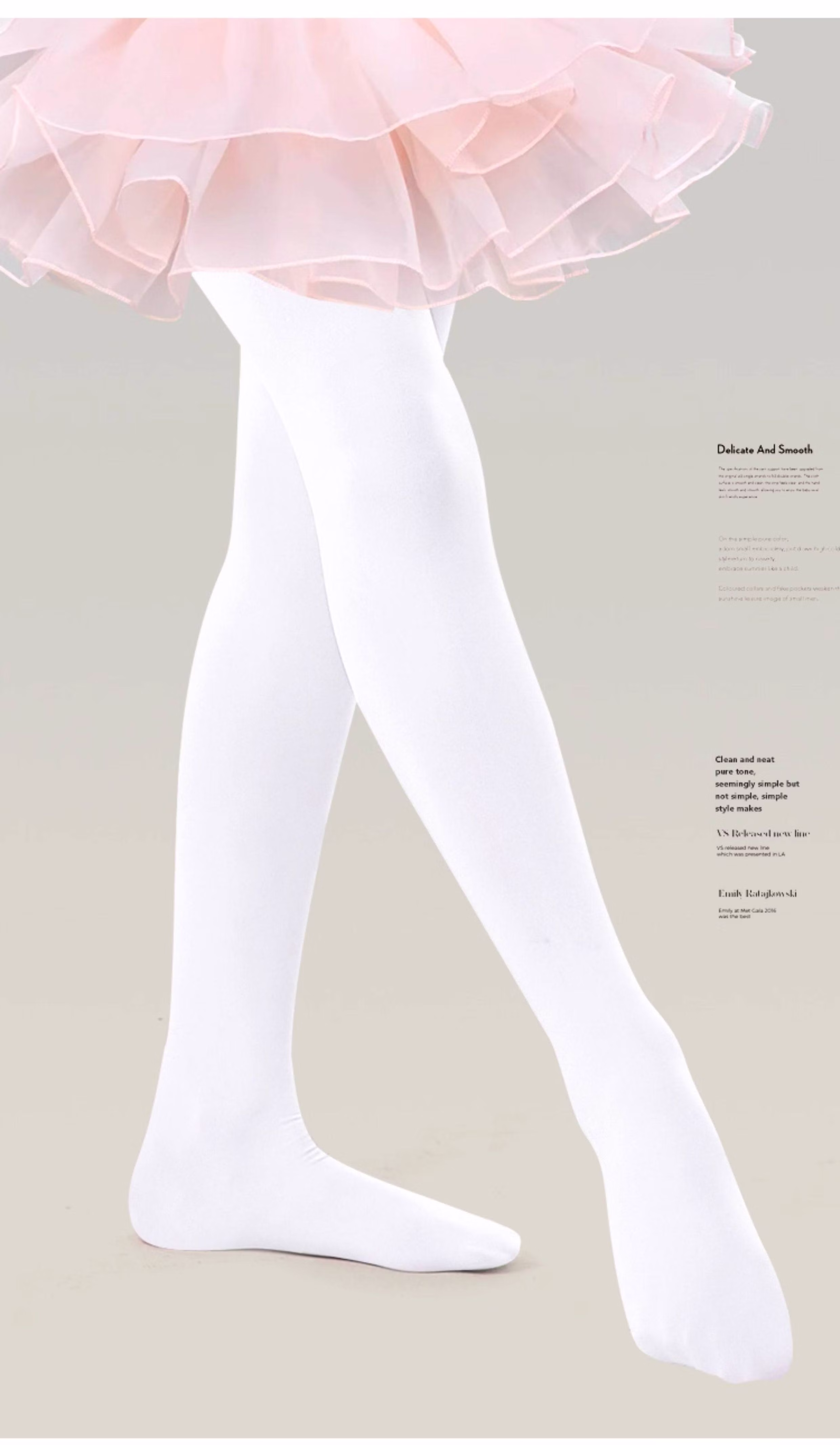 Zhiyouban Children's White Tights, Spring Autumn Summer Thin Style, Little Girl Dance Socks, Ballet Practice Stockings, Girls' Leggings 9