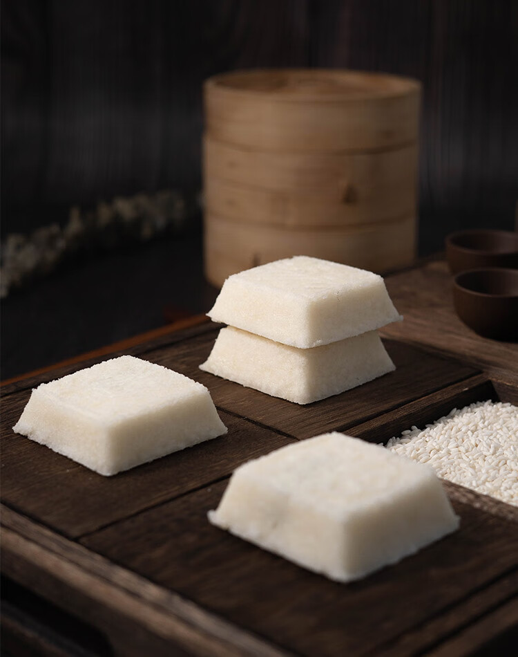上海南翔豆沙方糕米糕糯米白米发糕年货零食松糕点早餐半成品食品