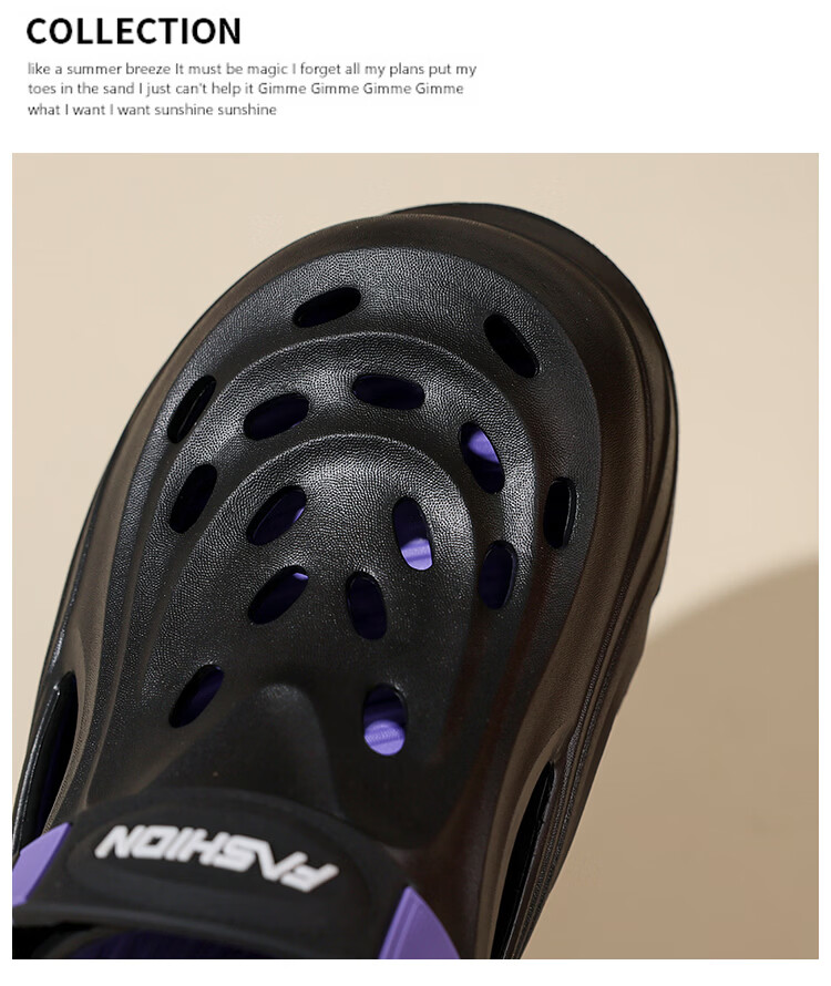 CARTELO Summer New Men's Sports Sandals Outdoor Slippers Casual Breathable Hole Shoes JF10 Sand Color Size 44-45 4