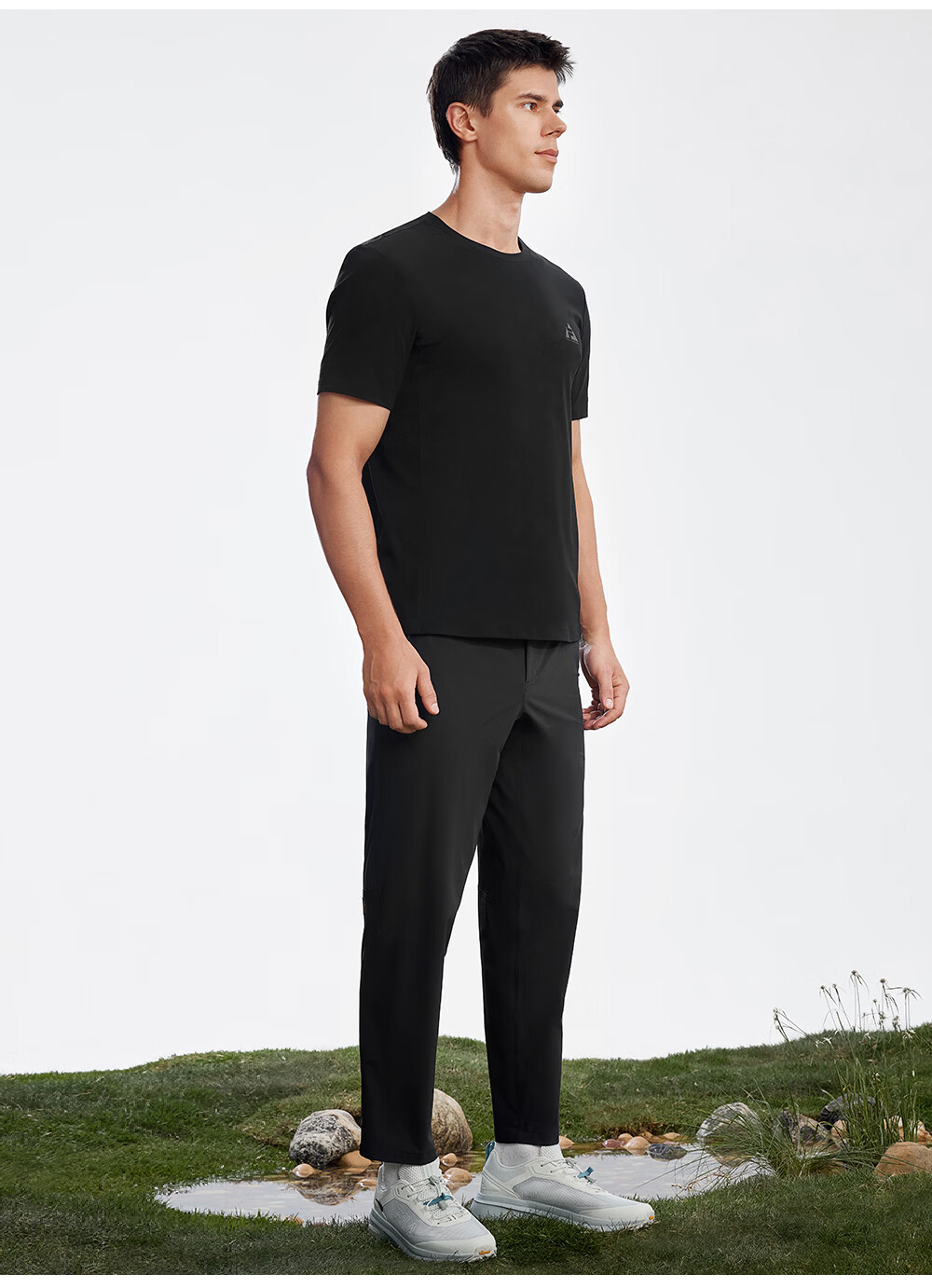 FILA Official Men's Knitted Short Sleeve Shirt 2026 Summer New Outdoor Sports Simple Basic Versatile T-Shirt 6