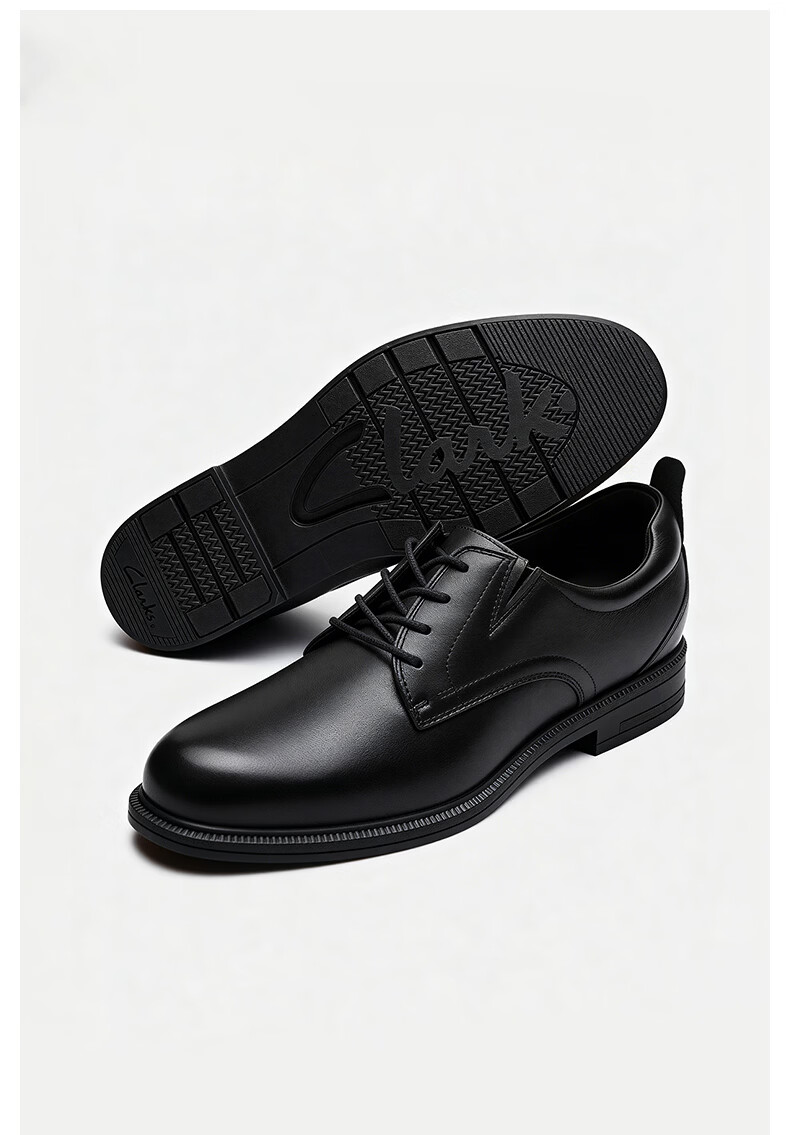 Clarks Layer Lovian Men's New British Style Lightweight Comfortable Formal Commuter Derby Shoes 11