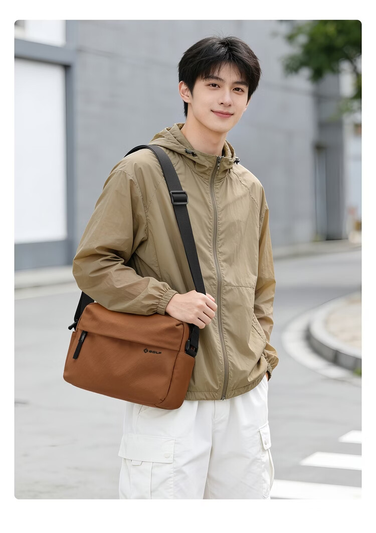 GOLF Casual Crossbody Bag Unisex Lightweight Outdoor Sports Cycling Shoulder Bag Commuter iPad Tablet Small Square Bag 23