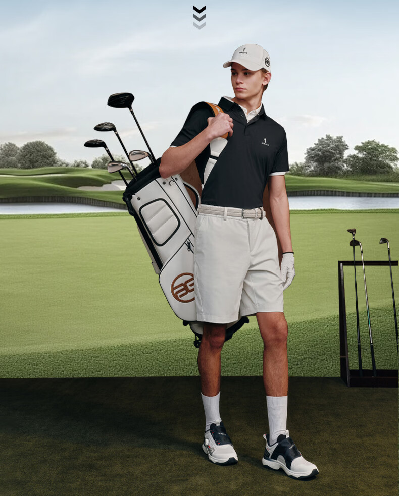 Biyinlefen Golf [UPF500+] 2026 Spring New Men's Sports Casual Stretch Comfortable Quick-Dry Moisture-Wicking Short Sleeve Polo Shirt 4