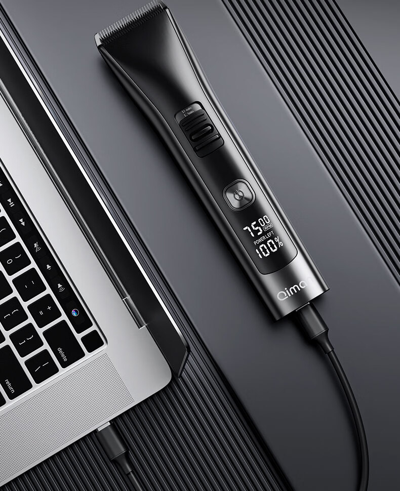 Qiman Professional Hair Clipper Electric Hair Trimmer Upgraded 2-Speed Power Men's Home Barber Haircut Tool 22