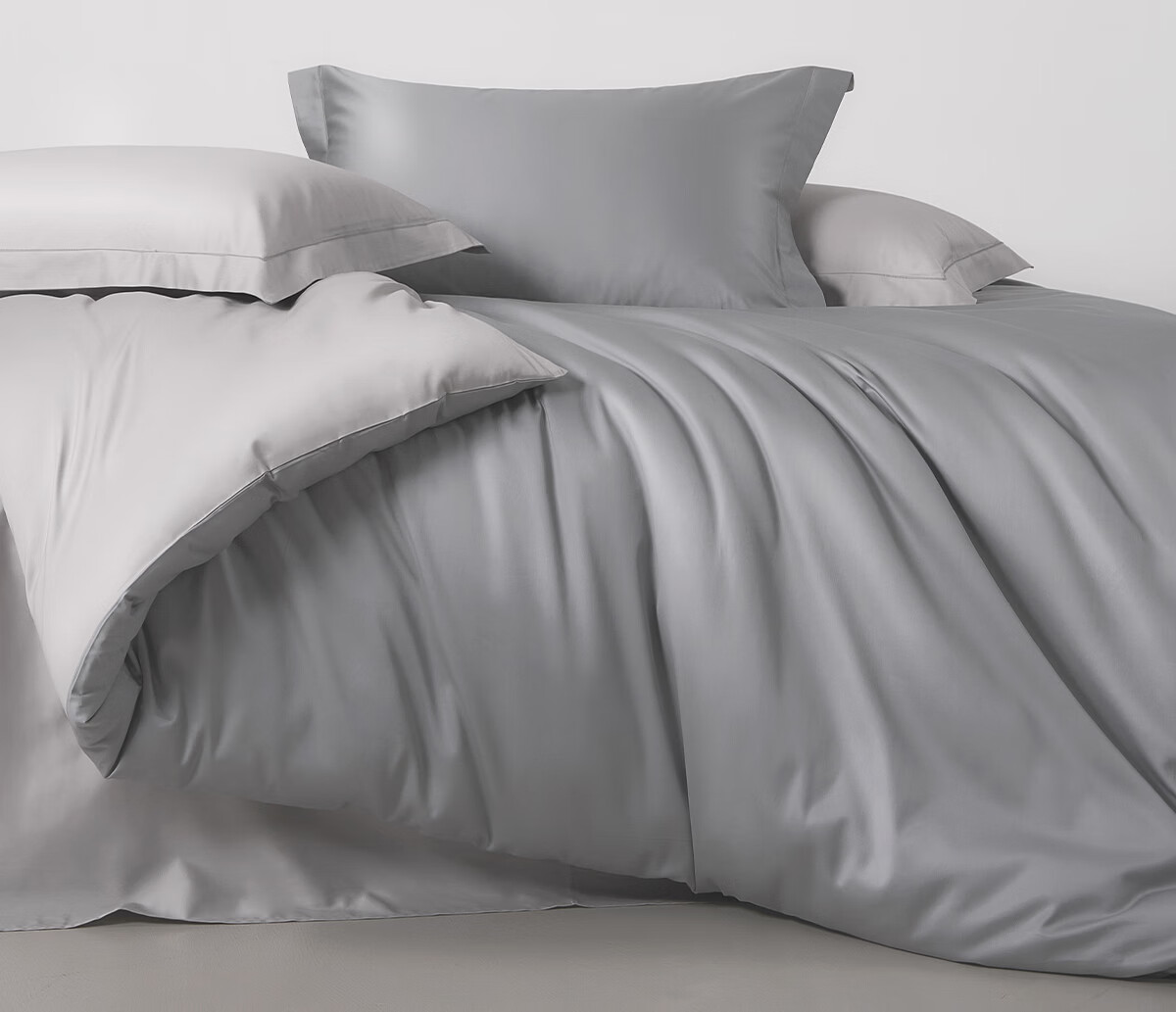 JIEBO 100-Piece Four-Piece Bedding Set 100% Cotton Class A High-End Luxury Home Collection [Designer Edition] Fitted Sheet Style 200*230 Purple 13