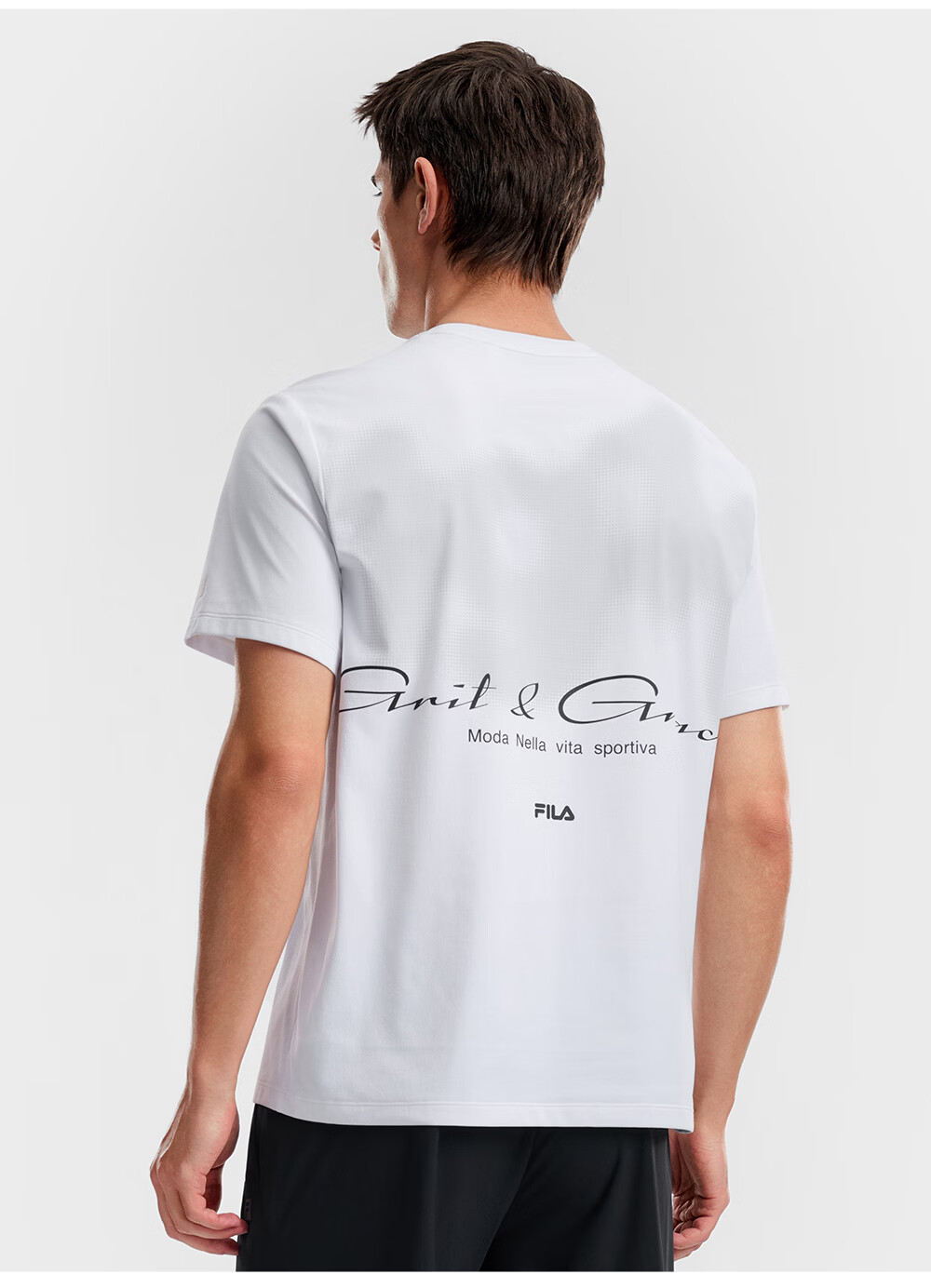 FILA Official Ning Zetao Men's Knitted Short Sleeve Shirt 2026 Summer Fitness Sports Moisture-Wicking Quick-Dry T-Shirt 11