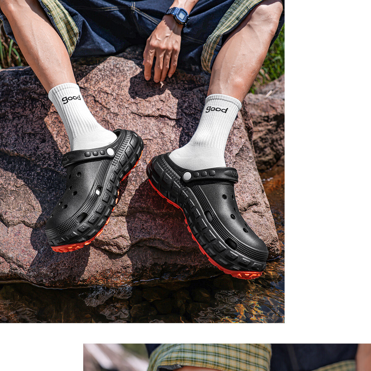 TZLDN Men's Non-Slip Ventilated Summer Outdoor Sports Odor-Resistant Creek Shoes Dual-Purpose Driving Beach Sandals 12