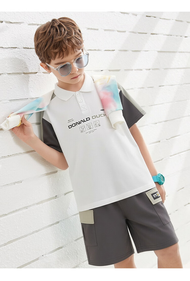Disney Boys Summer Short Sleeve Set 2026 New Fashion Polo Casual Set 16