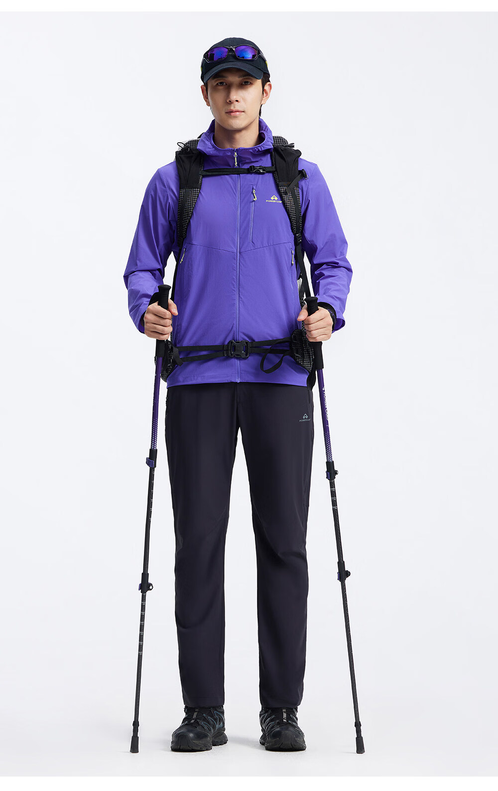 Pioneer Camp Fengdie Pro Men's Summer Outdoor Breathable Water-Repellent UV Protection Hooded Sun Protection Jacket 19
