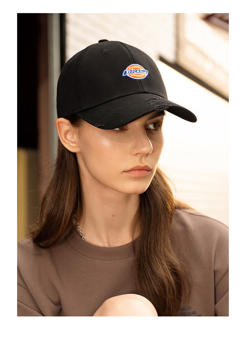 Dickies Hard Top Embroidered Baseball Cap Unisex Adjustable Sunshade Sports Casual Hat Gray 11
