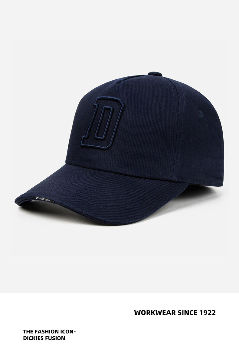 Dickies Lightweight Breathable Baseball Cap Men Sunshade Slim Face Soft Top Pure Cotton Sun Protection Outdoor Duckbill Hat Women Dark Gray 5