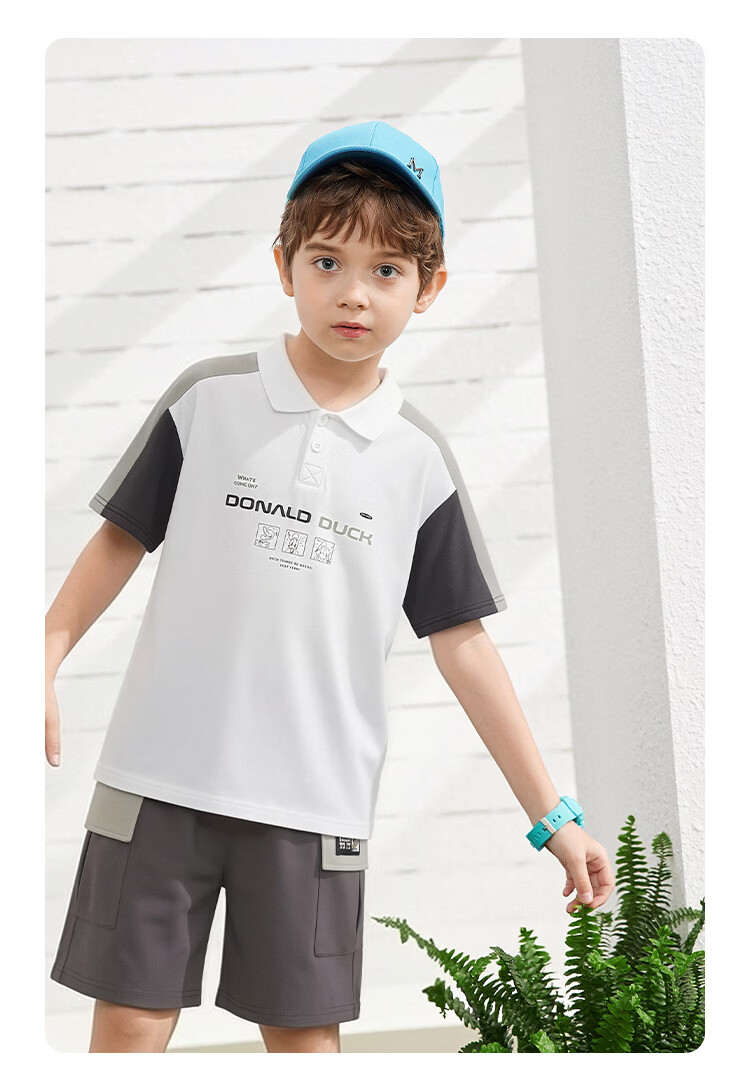 Disney Boys Summer Short Sleeve Set 2026 New Fashion Polo Casual Set 15