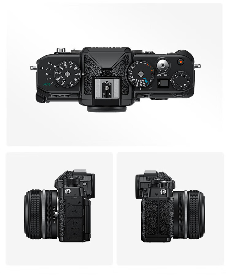 Nikon Zf Full-Frame Retro Mirrorless Camera Black Body Nikon Cloud Creation 4K/60P Video VR Image Stabilization 9