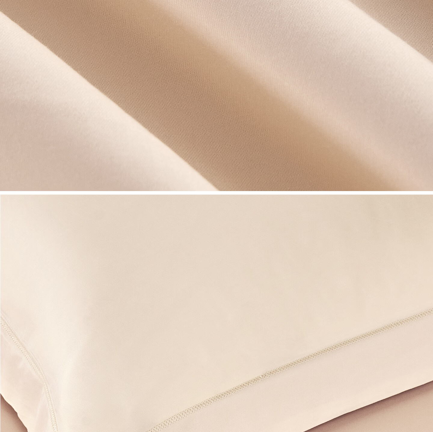JIEBO 100-Thread Long-Staple Cotton Sateen Fitted Sheet Pure Cotton Mattress Protector 1.5m x 2m 5