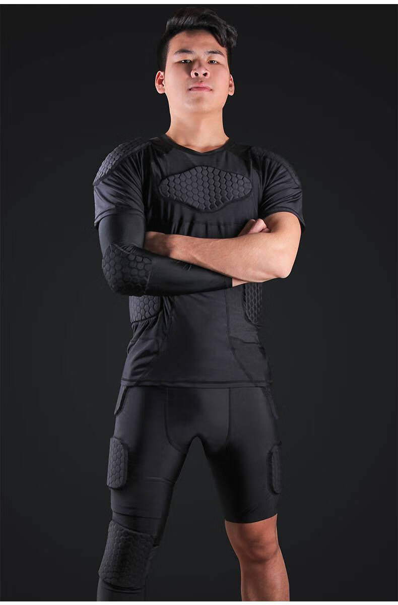 橄榄球护具 防撞服 足球篮球橄榄球门将套装 格斗棒球垒球护甲衣运动