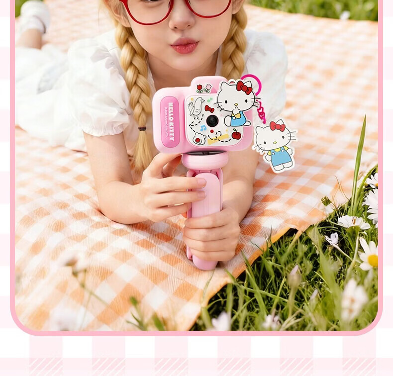 MAQUCC Kids Camera for Photography 6-10 Years Birthday Gift Student Girls 7-14 Years Hello Kitty Toy Practical Party Favor 8-12 17