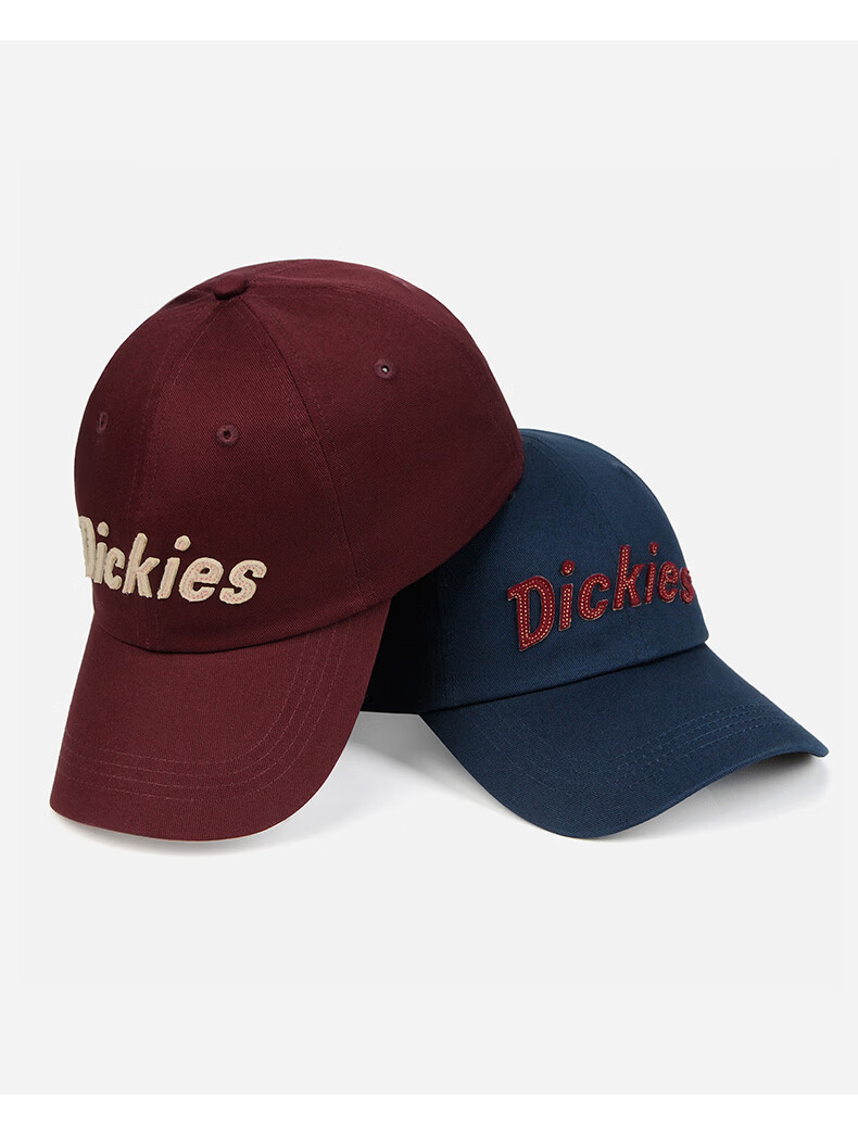 Dickies Vintage Baseball Cap Men's Soft Top Trendy Slim Face Duckbill Hat Women's American Casual Couple Hat Navy Blue 16