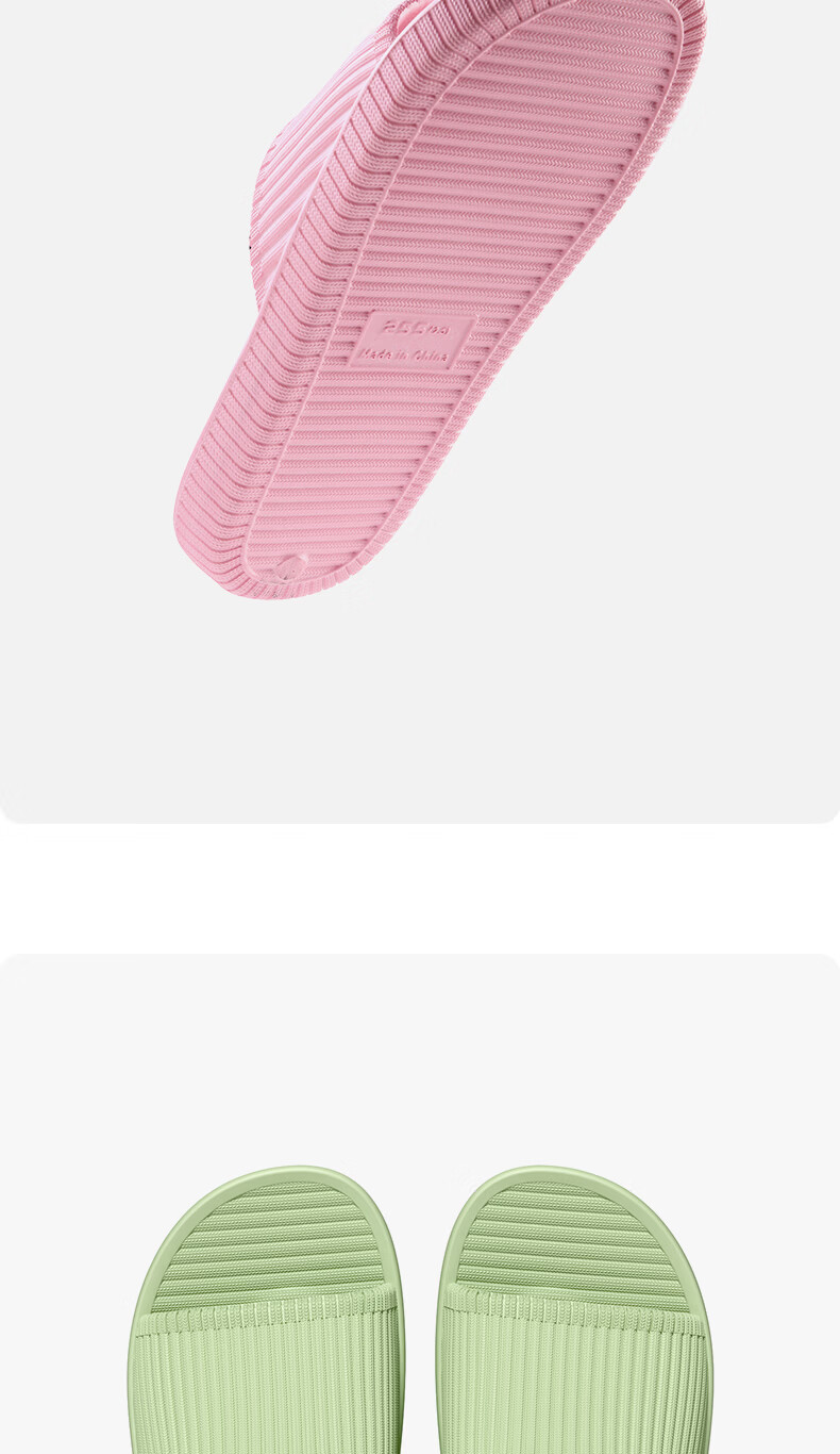 LANDF Women's Summer Indoor Soft Sole Non-Slip Bathroom Lightweight Slippers, Pink, Size 35-36 6